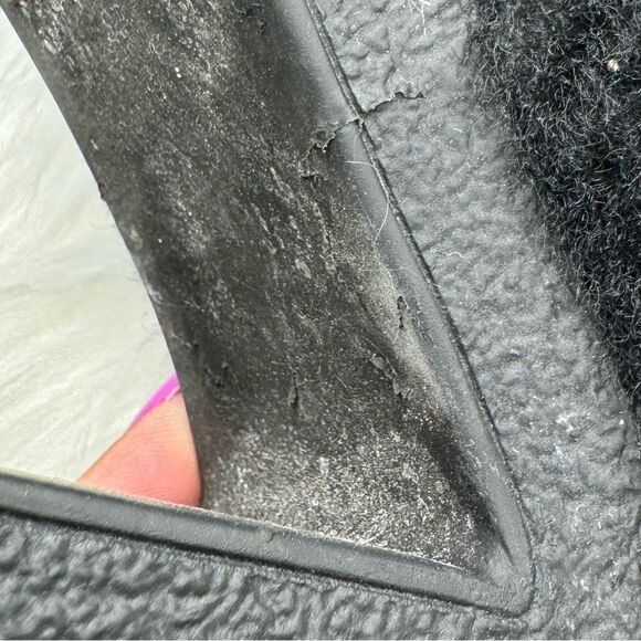 Hunter Leather Shearling Bruson Clogs 9 - Picture 5 of 11